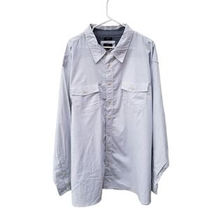 NWT  Lee Light Plaid Print Button Up Shirt 3XL Casual Comfort Stretch MSRP $62